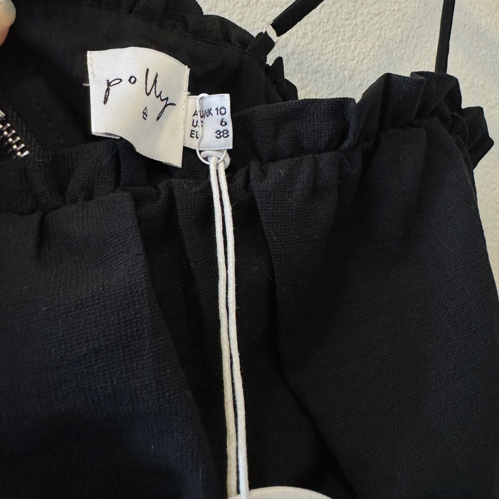 Black Ruched mini dress - Picture 2 of 3
